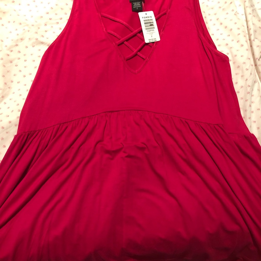 Torrid criss cross tank top